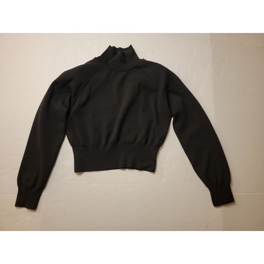 Zara Sweater Womens Small Turtle‎ Neck Black Pullover Sweatshirt